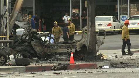 brutal accident|LA crash: At least 4 people killed, including a toddler, after a fiery .